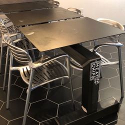 Dining Table & 6 Vintage Chairs