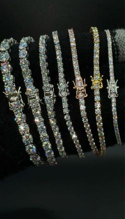 Moissanite Tennis Chains & Bracelets