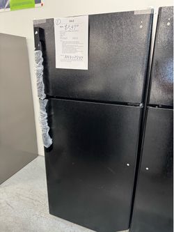GE 17 cu.ft black top freezer refrigerator