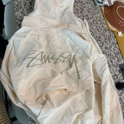 Stussy Men’s Snowboard Jacket Bone Color *size Medium Brand New