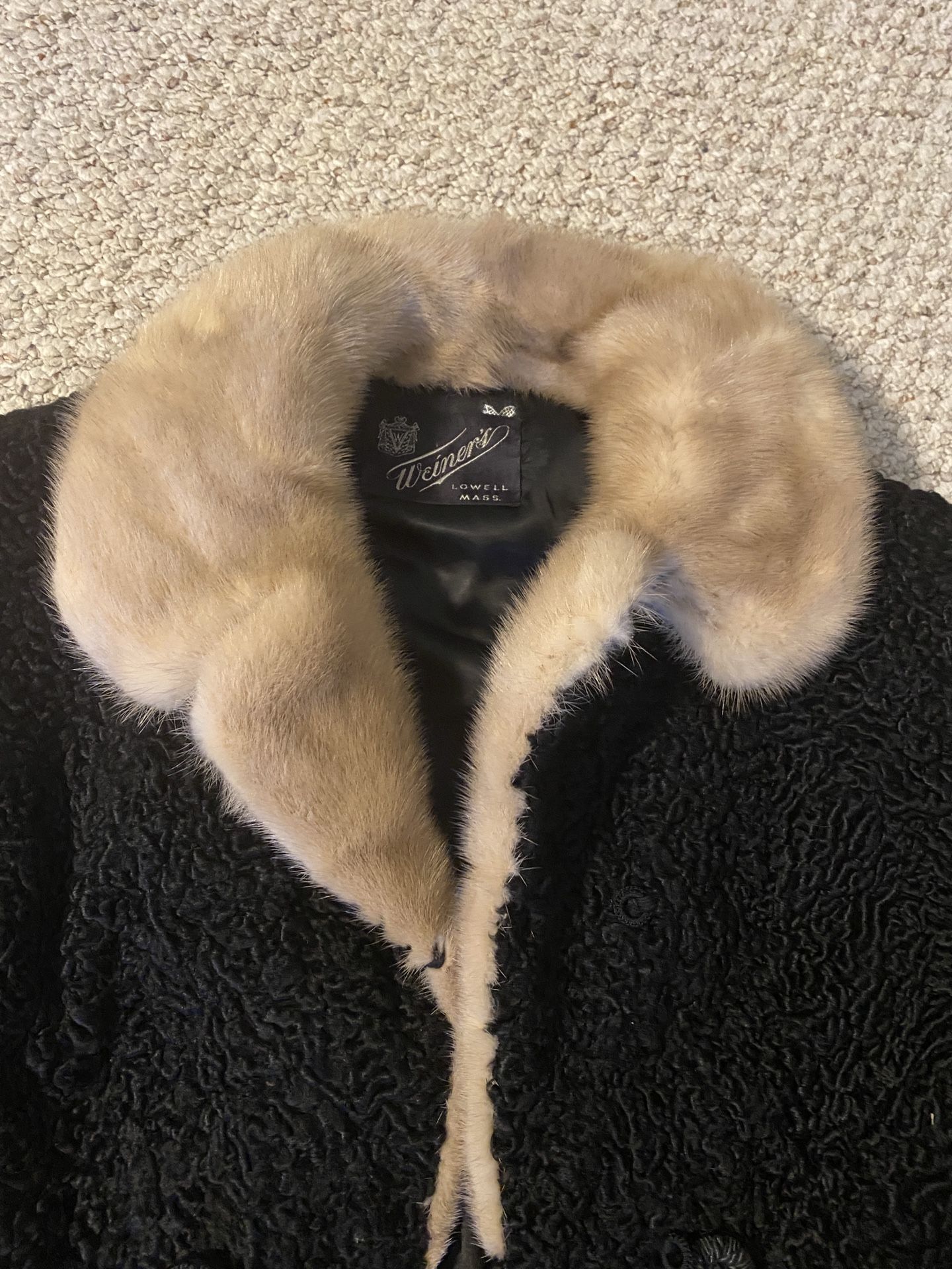 2 Vintage Coats From Weiners In Lowell Mass