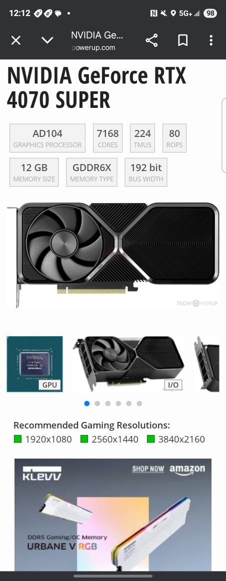 Nvidia RTX 4070 Super GPU