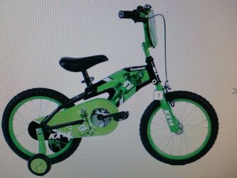 Kawasaki Monocoque Kid's bike, 16 inch Wheels, 11 inch Frame, Green