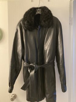 Leather Rabbit Coat