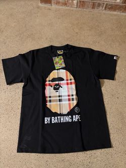 BAPE A Bathing Ape Plaid Ape Head T-Shirt