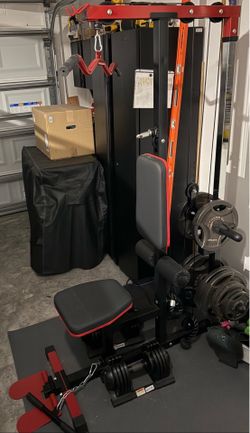 Cable Machine & Plate Weight Set