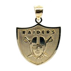 10k Yellow Gold Las Vegas Raiders Pendant Charm For Necklace GP3122683