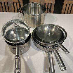 Calphalon Stainless Steel Pots & Pants - Moving sale