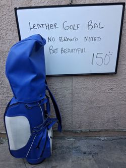 Leather  folf bag
