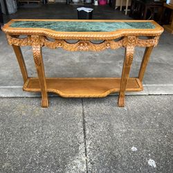 Marble Top Entry Way Table