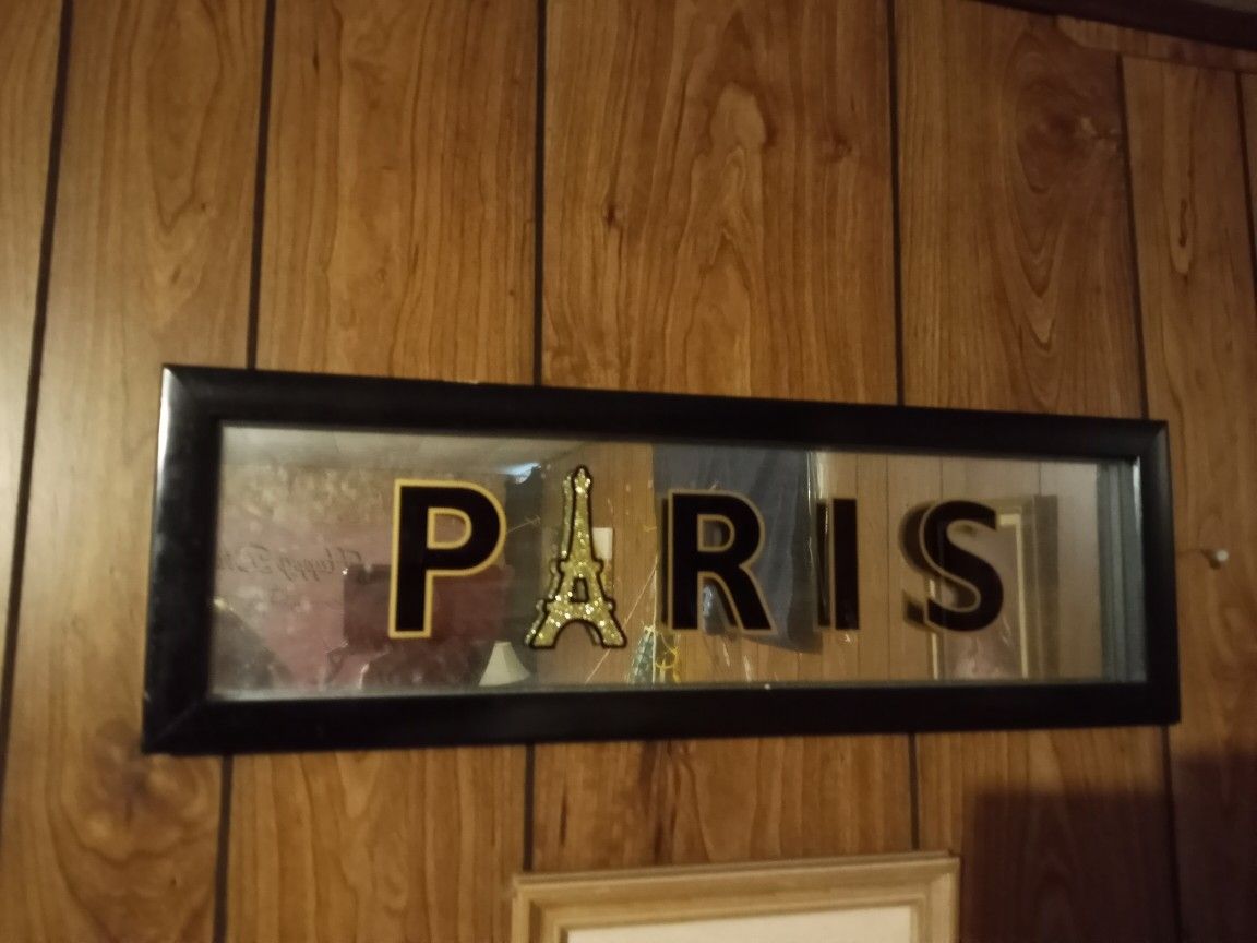 Paris Mirror Good Condition 23"Across Plus Another Paris Frame 26"Across and 38"Tall Good Condition $30.00 For Both