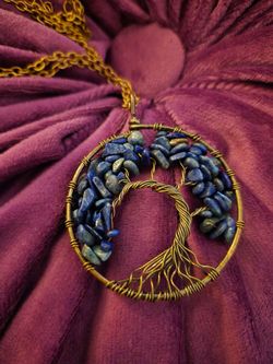 Stunning New "Tree of life" Necklace made with Genuine gemstones!!!