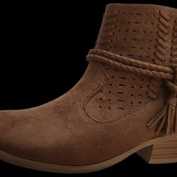 Faux Suede Ankle Boots