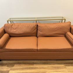 Faux leather Sleeper Sofa! 