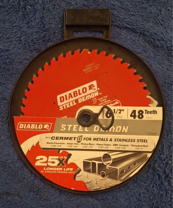 Diablo Steel Demon D0648CF 6 1/2" 48 Teeth W/Cermet III for Metals & Stainless
