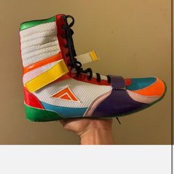 Boxing shoes Adam’s boxing boots “skittles”