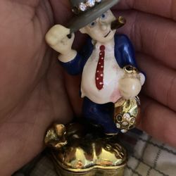 « Mr. Money Bags » Trinket Box Figurine