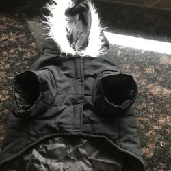 New S/M Black Dog Coat