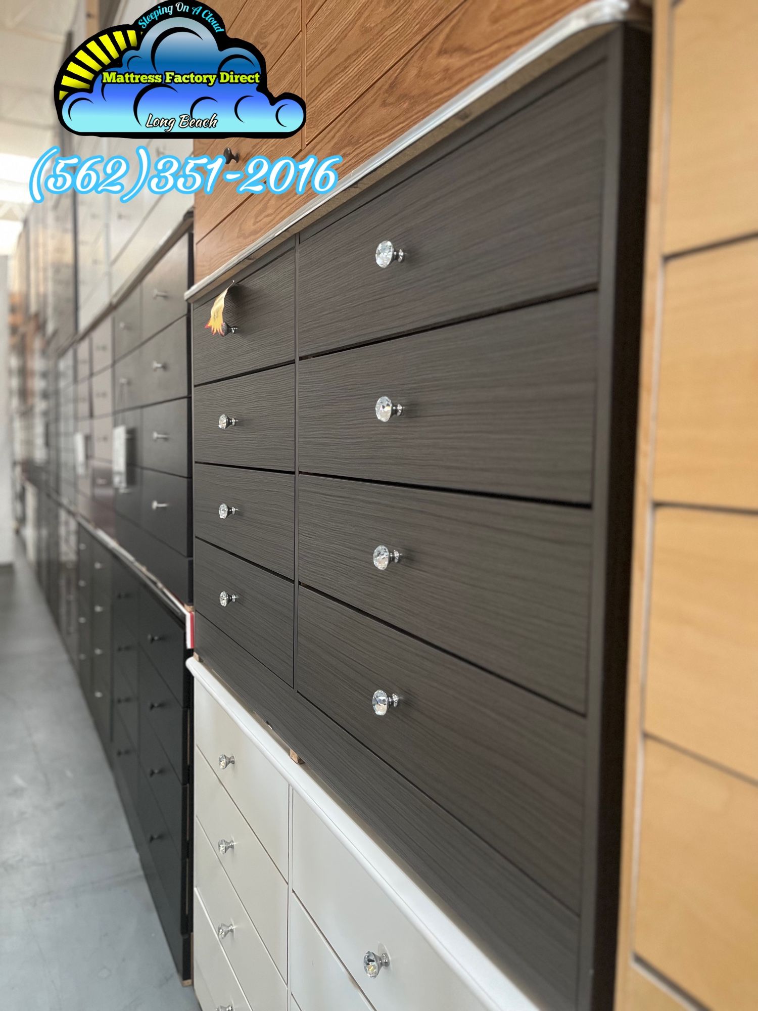 Dresser With Diamond Knobs Chest Cómoda Cajonera Nueva 