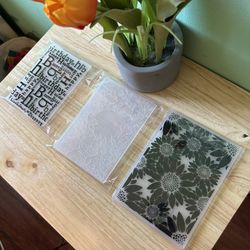Floral and Textured Embossing Folders
