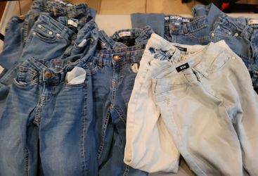11 Pair Of Girls Size 10 Skinny Slim Pants. Mixed Brands. 