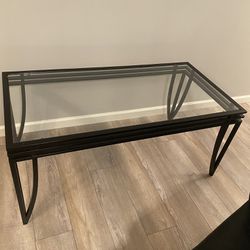 3 Piece Glass Coffee Table And 2 End Tables