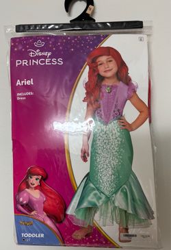 Disney Princess Ariel Toddler Costume w/ wig