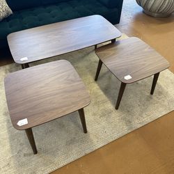 Walnut Coffee/End Table Set