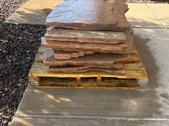 Pallet of flagstone use as pavers walkway path paving slab natural stone patio hardscape pool deck