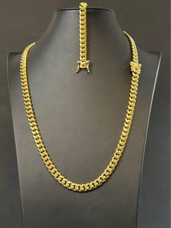 18K Gold-Plated Cuban Chains & Bracelets