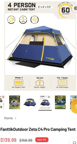 Instant camping tent- 4 person
