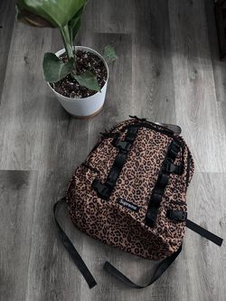 Supreme Leopard Print Backpack – Cordura – Black/Tan