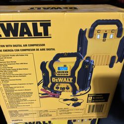 DEWALT Portable Power 2000 Peak Amp Jump Starter w/Digital Compressor