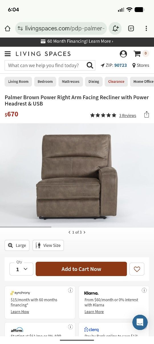 Electric Recliner With USB