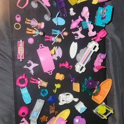 Polly Pocket Large Lot Of Doll/accessories