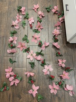 Christmas Candy Cane Garlands
