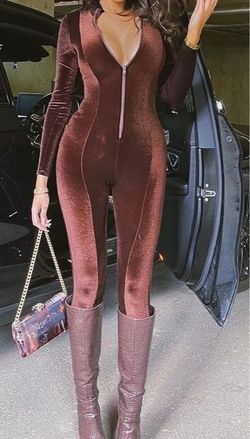 Brown jumpsuit