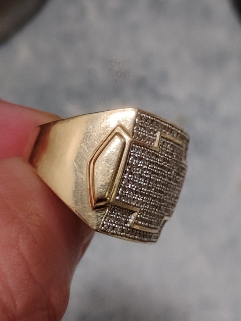 2.5 Natural Diamonds 10k Custom Ring 