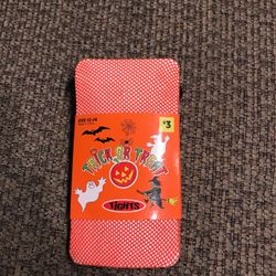 Halloween Girls size 12 to 14 orange fishnet tights