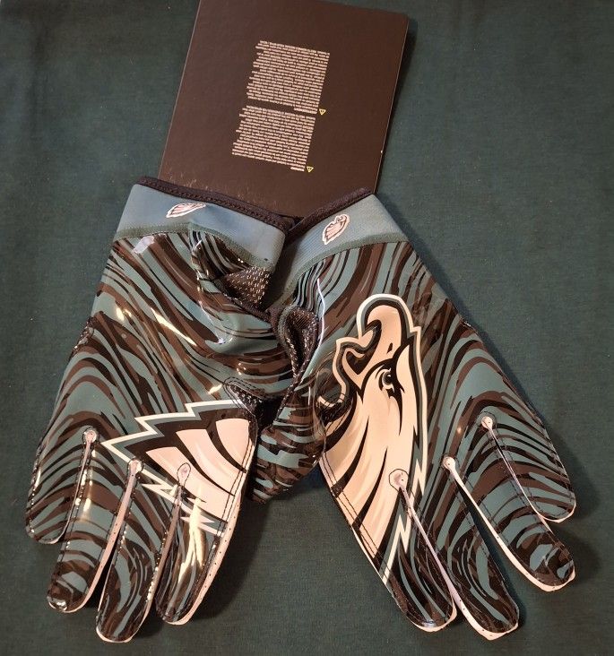 New NIKE sm Superbad Eagles 4.5 FG Football Gloves Size 4X XxxxL