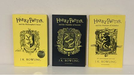 Harry Potter (1 - 3) 20th Anniversary House Editions - Hufflepuff (paperback)