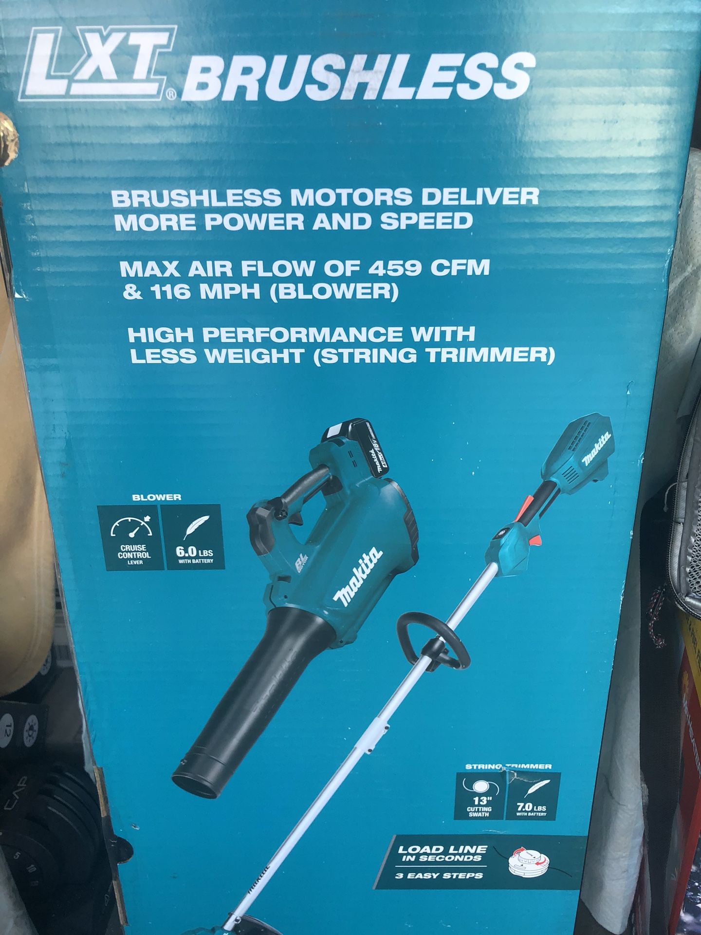 Makita LXT 18V 4.0 Ah Lithium-Ion (Leaf Blower/String Trimmer) Brushless Cordless Combo Kit (2-Piece
