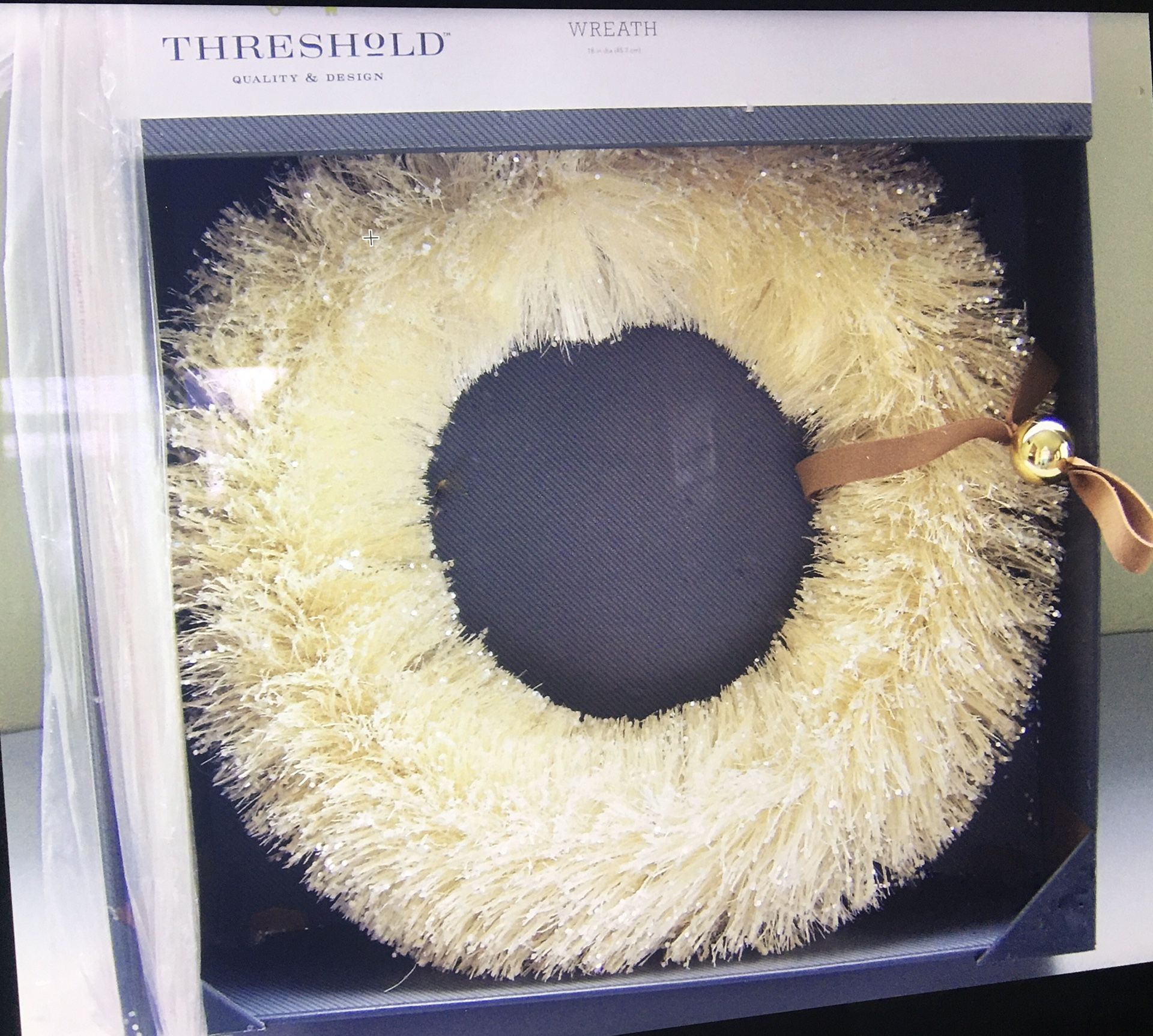 (Alsip) Vintage Style 18” Brush Wreath New In Box