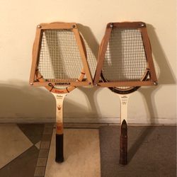 2 Wooden Vintage Wilson Tennis Rackets Jack Kramer 