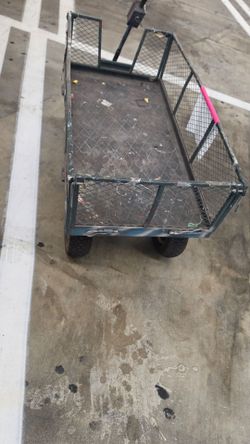 Heavy Duty Steel Mesh Garden Utility Wagon