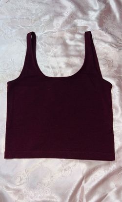 Forever21 Burgundy Crop Top