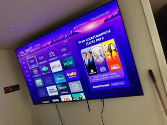 75” TCL Roku  tv