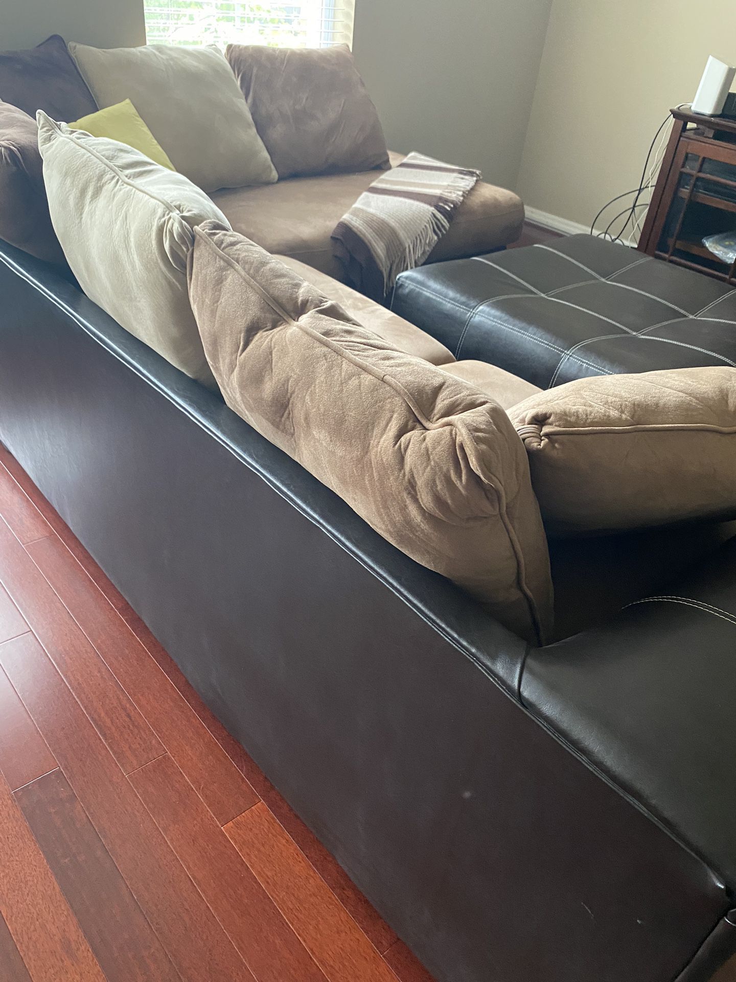 Moving Sales: Genuine Leather Sofa Set $650