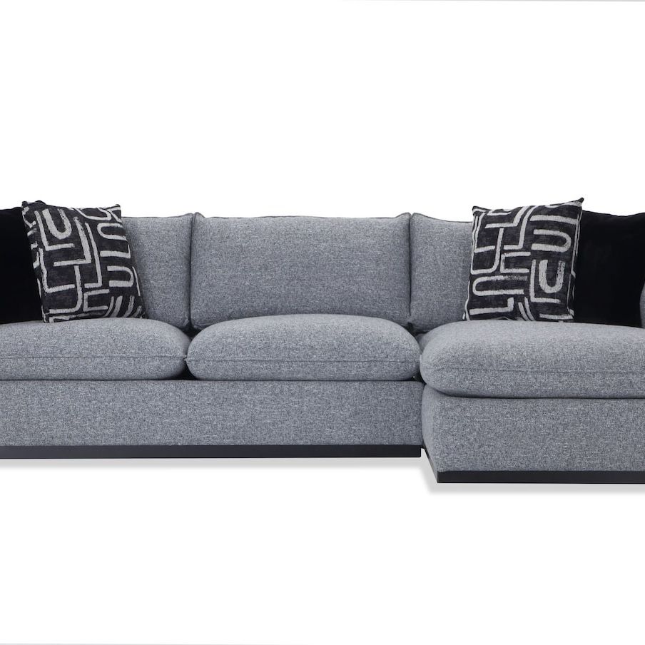 Bob’s Future Mirage Gray 2 Piece Left Arm Facing Sectional Couch Sofa