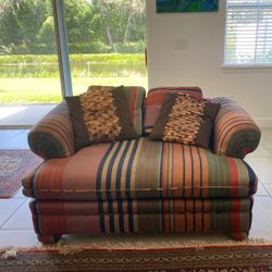 Designer Loveseat Sofa plus pillows: $85.00
